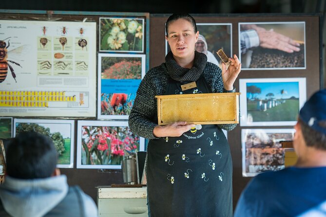 One Day Kangaroo Island Sip & See tour with return ferry transfers from Adelaide - Clifford’s Honey Farm: a hands-on beehive lesson
