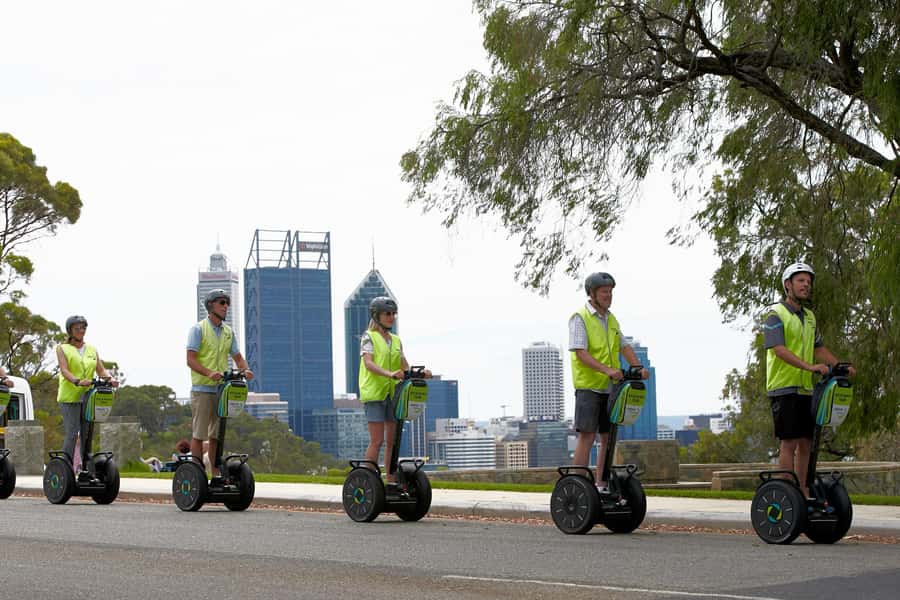 Perth Segway 1.5 Hour Kings Park Tour - Mt Eliza climb into Kings Park: leafy paths and the Avenue of Honour