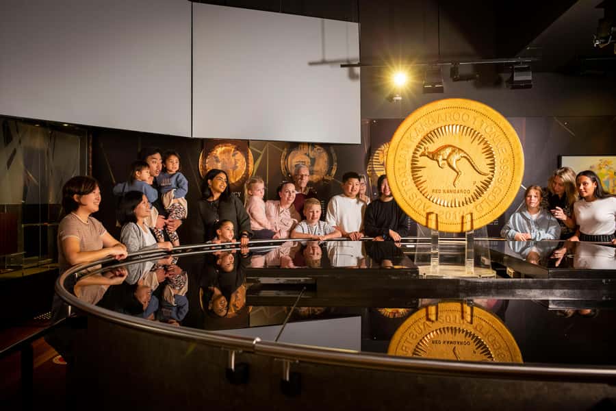 Perth: The Perth Mint Gold Tour - Gold Gallery and Minting Gallery: rare nuggets and coin history