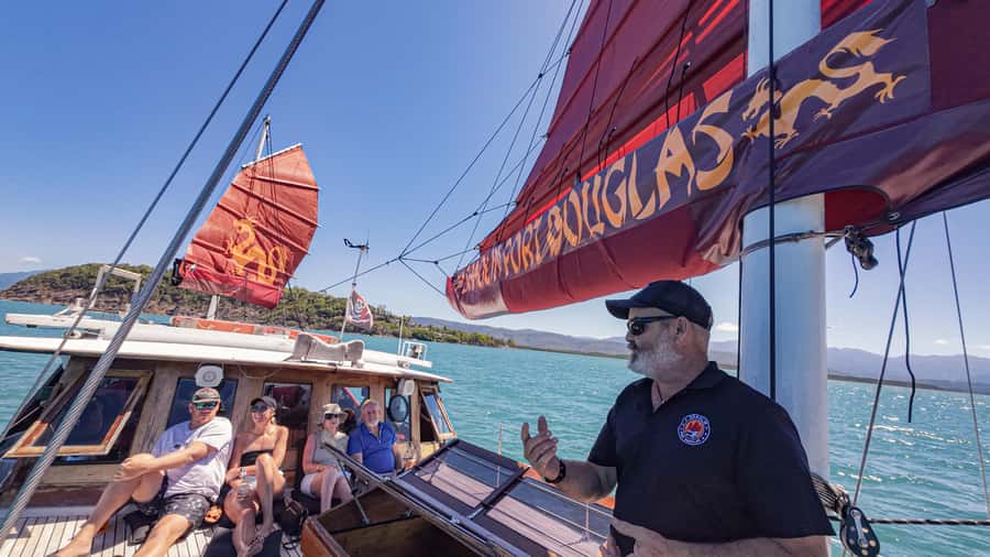 Port Douglas: Sunset Cruise on a Chinese Shaolin Junk Ship - Price and value: $55 for a rare boat plus snacks