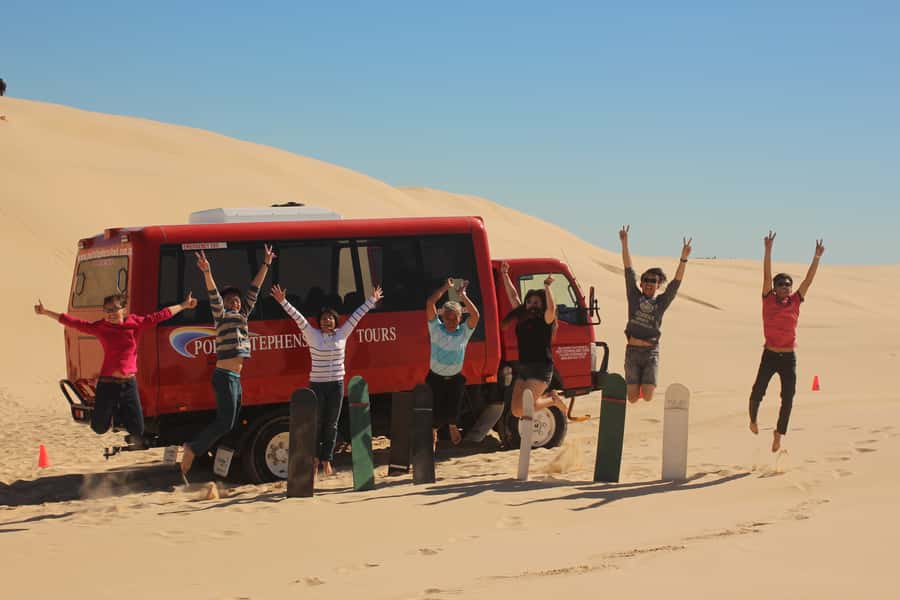 Port Stephens: Birubi Beach 4WD Tour with Sandboarding - How Birubi Beach turns pipis and dunes into a real activity
