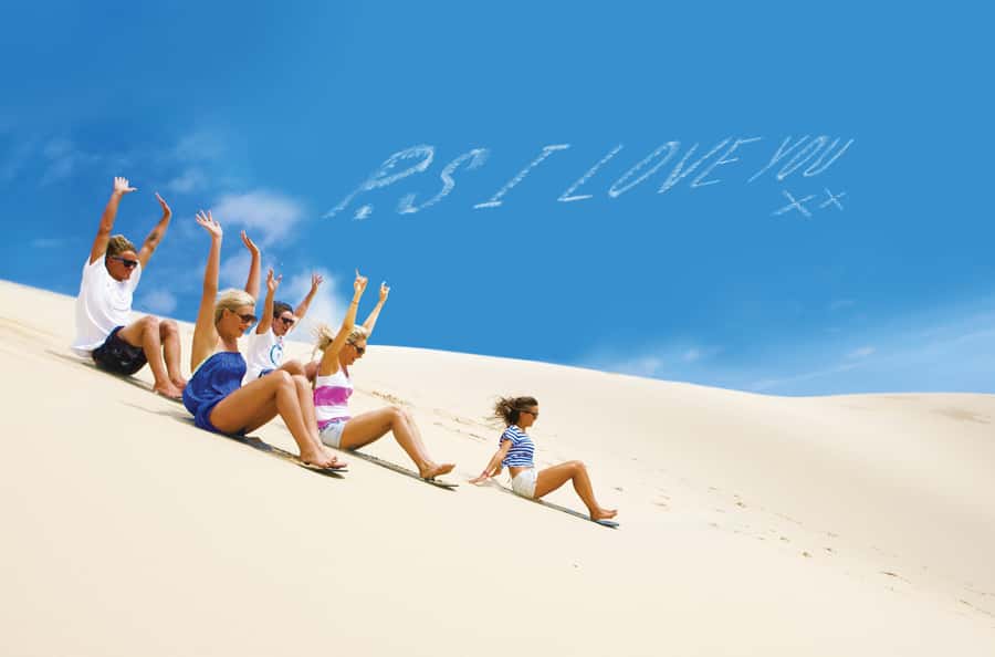 Port Stephens: Worimi National Park Sandboarding Adventure - Anna Bay pickup and the red beach office: keeping logistics simple