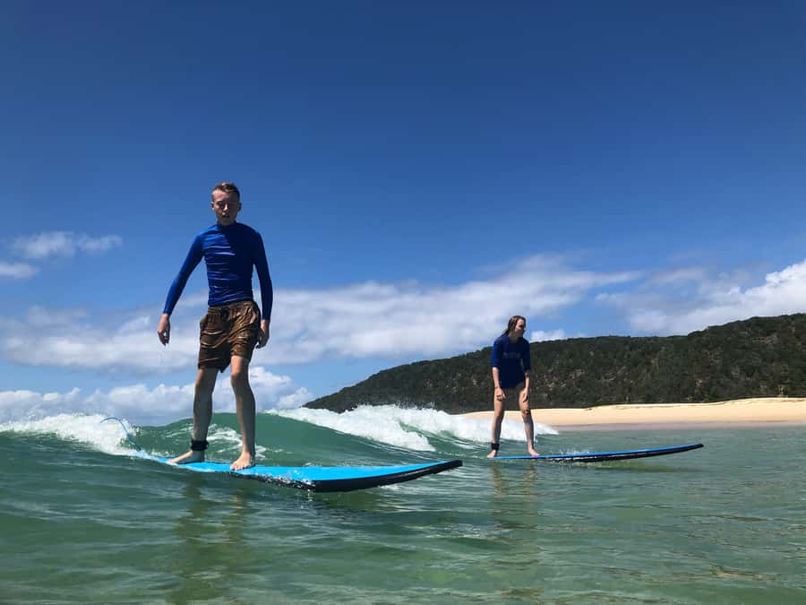 Rainbow Beach: 4WD Beach Drive Adventure and Surf Lesson - From Kirchner Ave to Great Sandy National Park by 4WD