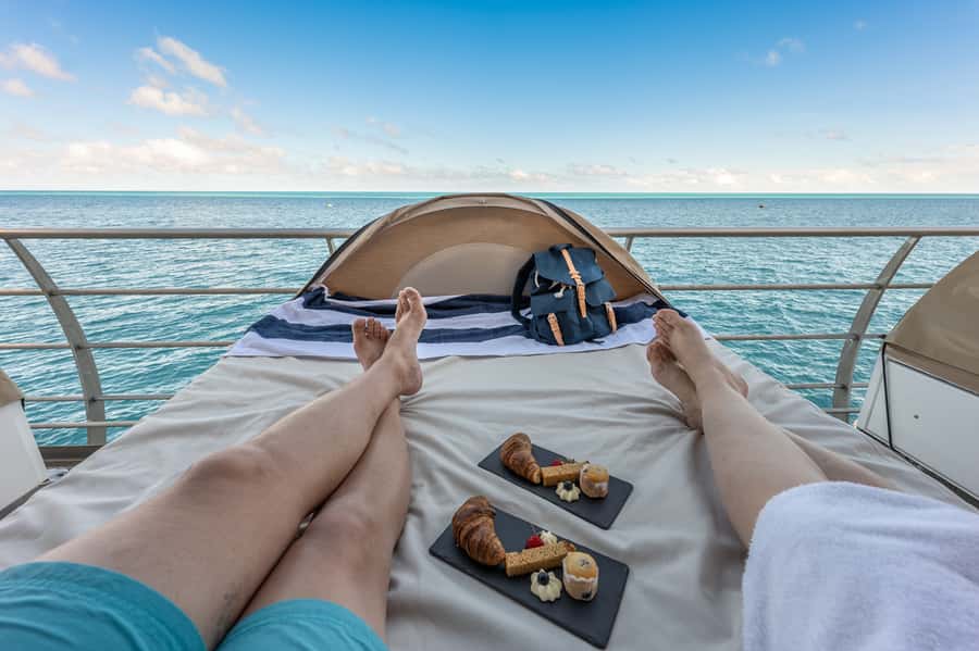Reef Sleep: 2-Day Great Barrier Reef Pontoon & Gourmet Meals - Meals on the water: teas, buffet lunch, and a genuine dinner plan