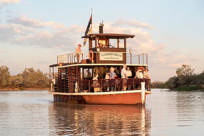 Starlights Cruise Experience - Thomson River at sunset on a vintage paddlewheeler