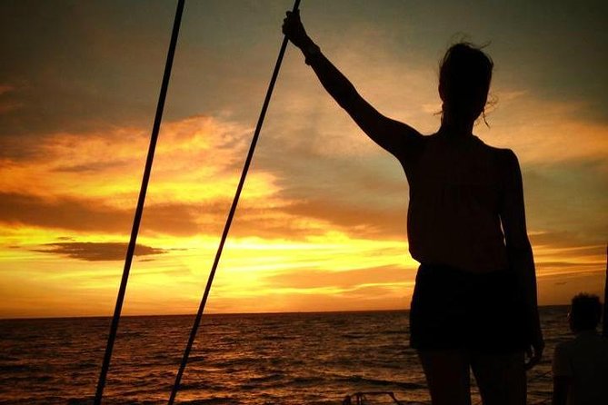 Sunset 3-Hour Cruise from Darwin with Dinner and Sparkling Wine - Darwin Harbour sunset from a catamaran, not a dock