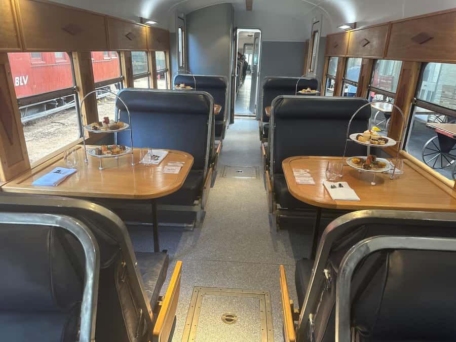 Sunshine Coast:Silver Bullet High Tea at Mary Valley Rattler - Drinks onboard: bubbles included, then an optional menu