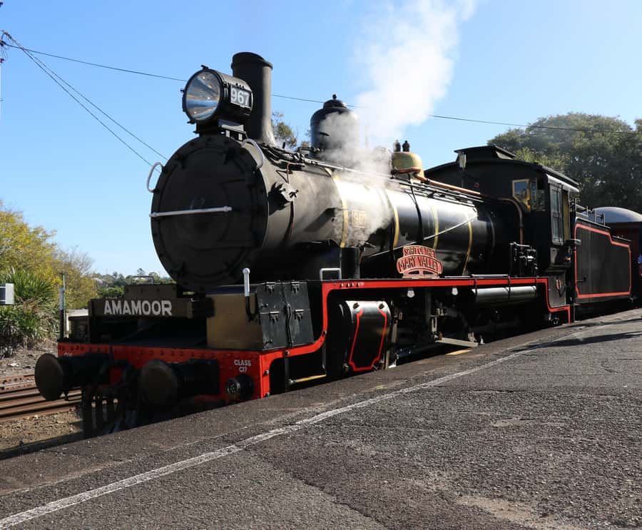 Sunshine Coast: VIP Booth Shared Mary Valley Rattler - Stepping into the Mary Valley from Gympie Station