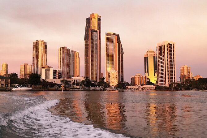 Surfers Paradise Sightseeing City Lights Cruise - Cruising into the Broadwater and the city lights glow