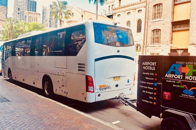 Sydney Airport to Sydney CBD shared ride seat in vehicle shuttle transfer - How the Shared Shuttle Ride Really Feels in Sydney Traffic
