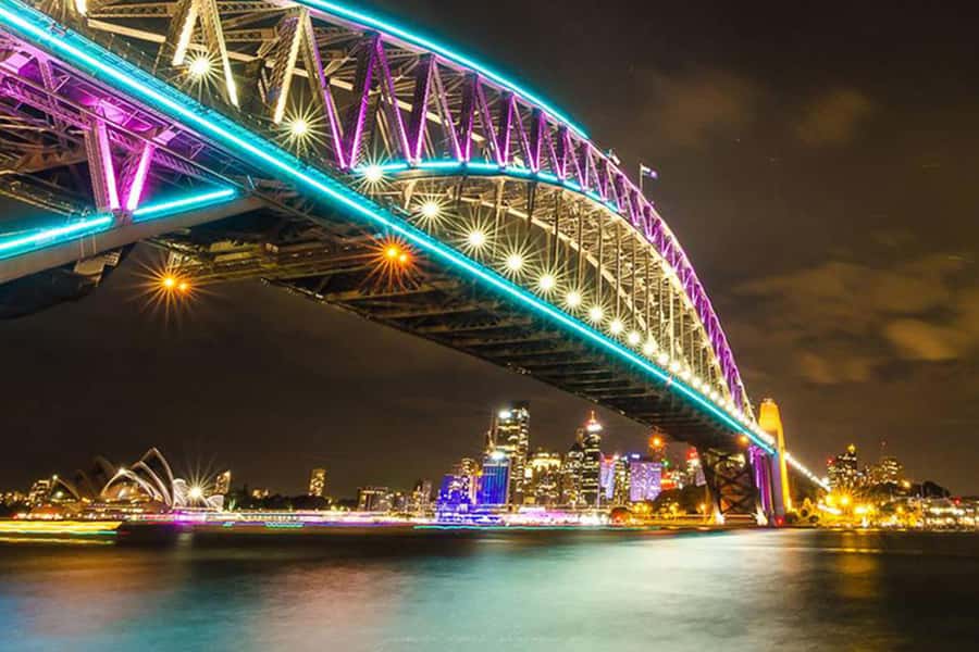 Sydney: Bring Your Own Drinks Vivid Harbour Cruise - Small-group harbour cruising during Vivid Sydney