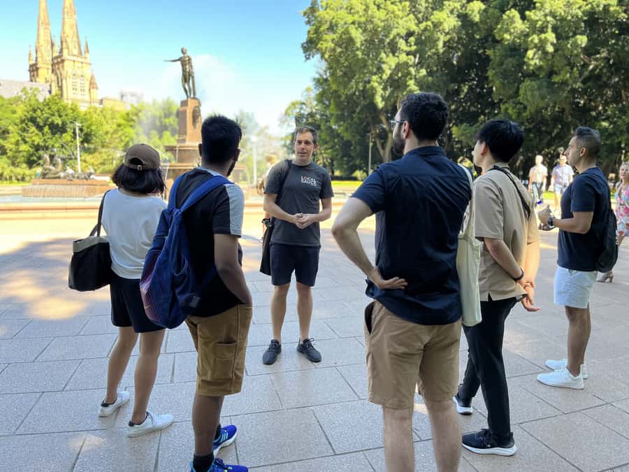 Sydney: City & The Rocks 3.5-Hour Walking Tour with a Drink - QVB, the Cenotaph, and Angel Place: public spaces with layered meanings