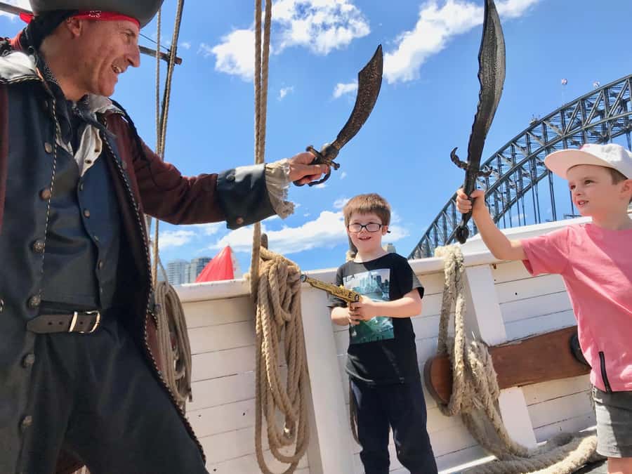Sydney Harbor: Theatrical Pirates Cruise - The Hands-On Part: Hoist Sails, Take Command, Make It Matter