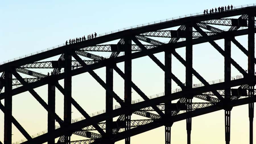 Sydney Harbour BridgeClimb: Summit Twilight - The guided climb setup, small group comfort and safety gear