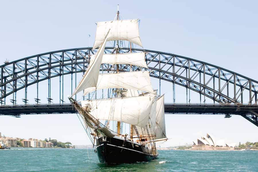 Sydney Harbour: Tall Ship Afternoon Cruise - What you will see: Opera House, Fort Denison, and the Bridge