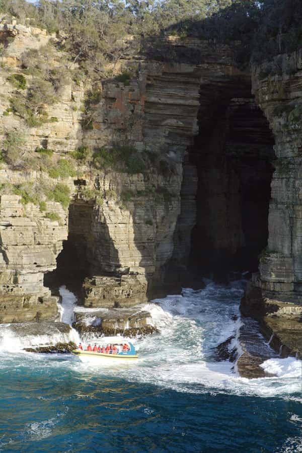 Tasman Peninsula Tour, Cruise & Port Arthur Historic Site - Eaglehawk Neck views from the water: why this feels different