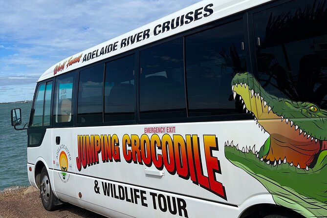 The Croc Bus to the Famous Jumping Crocodile Cruise - Humpty Doo stop: the Worlds Largest Boxing Croc moment