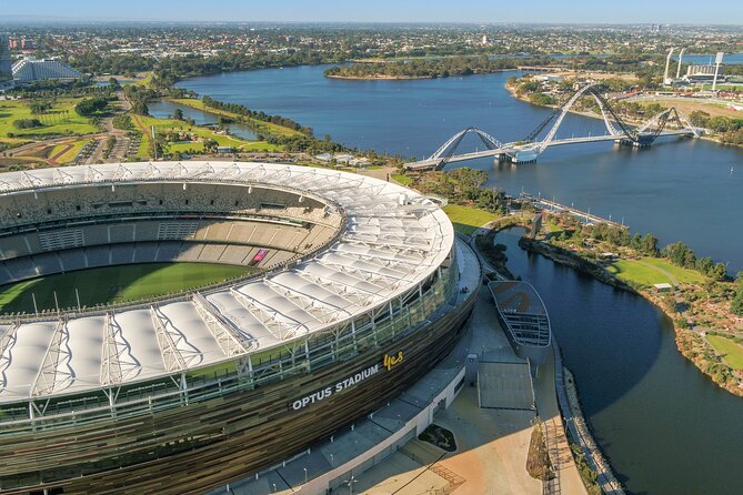 The Optus Stadium Tour - Changerooms for three teams, and why that access matters