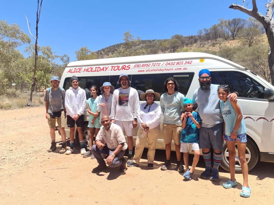 West MacDonnell Ranges Full Day - Small Group Tour - Morning setup in Alice Springs: Anzac Hill for instant perspective