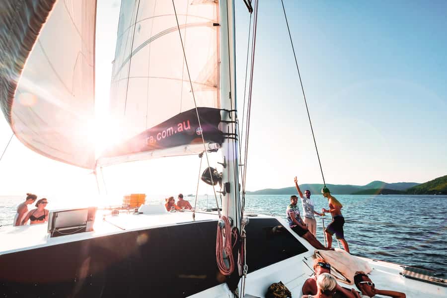 Whitsundays Sailing & Snorkelling Day Tour – All Inclusive - Langford Island time: lunch, snorkeling, banana boat, and beach breaks