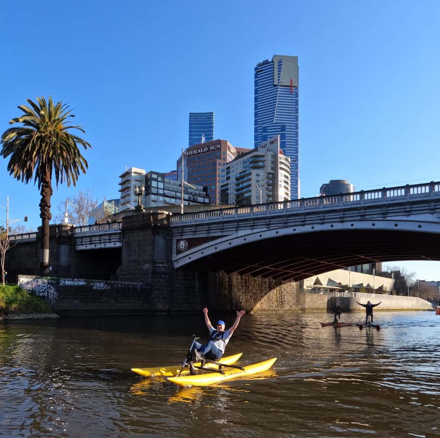 Yarra River, Melbourne Waterbike Tour - Why the Yarra River looks different from a waterbike